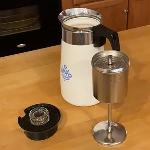 CorningWare 9 Cup Coffee Pot Perculator